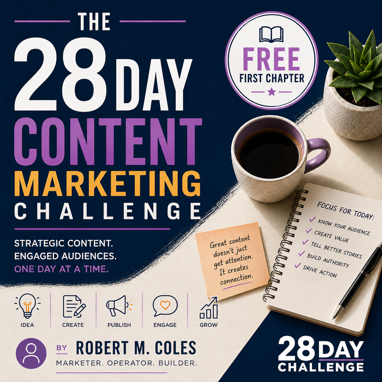 FREE SAMPLE - The 28 Day Content Marketing Challenge - First Chapter