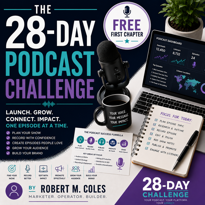FREE SAMPLE - The 28 Day Podcast Challenge - First Chapter